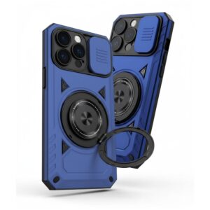 Fundas para celular anillo bracket azul