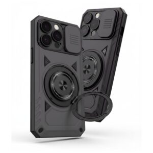 Fundas para celular anillo bracket negro