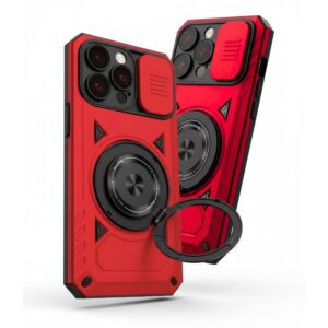 Fundas para celular anillo bracket rojo